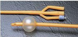 Bardia 3-way Foley Catheter (30cc balloon)Latex 22FR, 123422A,Box of 10