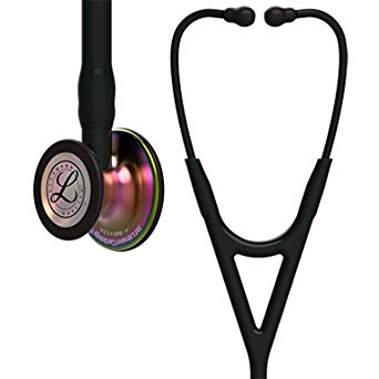 [LITT_6165] Littmann  Cardiology IV Stethoscope, Rainbow-Finish Chestpiece, Black Tube, 27 inch, 6165