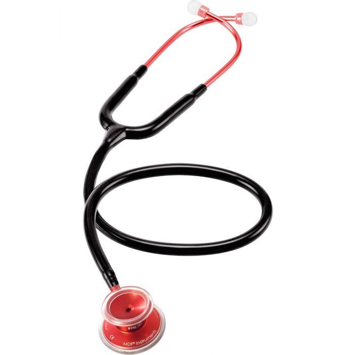 [MDF_STETH_MDF747XPR11] MDF Acoustica Lightweight Dual Head Stethoscope- Black and Red (MDF747XPR11)