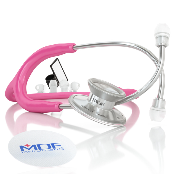 [MDF_STETH_MDF747XP32] MDF Acoustica Lightweight Dual Head Stethoscope- Fuschia (MDF747XP32)