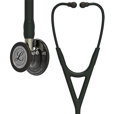 [LITT_6204] Littmann Cardiology IV Diagnostic Stethoscope, High Polish Smoke-Finish Chestpiece, Black Tube,  Champagne Stem and Black Headset, 27 inch, 6204