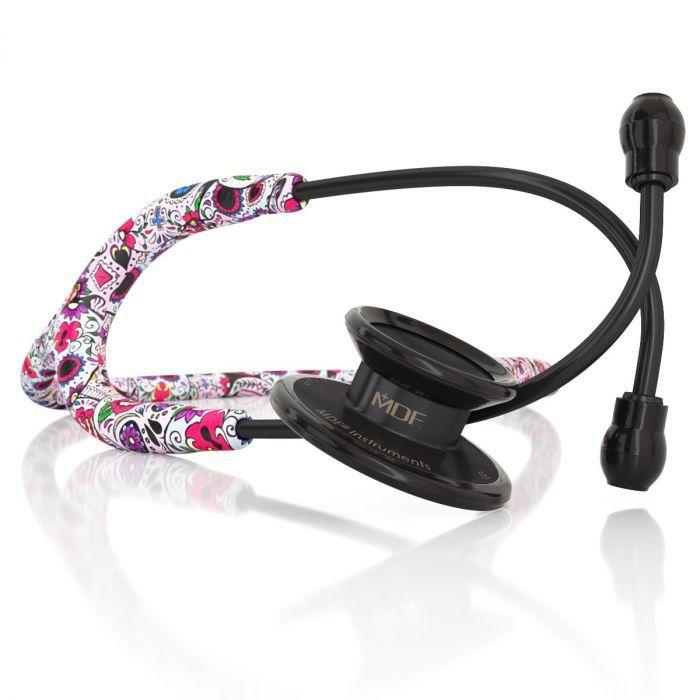 MDF MD One Stainless Steel Stethoscope Pediatric- Limited Edition MPrints - Sugar Skull (MDF777CSK)