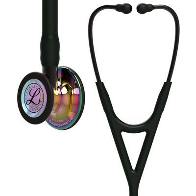 [LITT_6240] Littmann Stethoscope Cardiology IV: High Polish Rainbow-Finish Chestpiece,  Black Tube,  Smoke Stem and Smoke Headset, 27 inch, 6240
