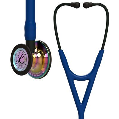 [LITT_6242] Littmann Stethoscope Cardiology IV: High Polish Rainbow-Finish Chestpiece,  Navy Tube,  Black Stem and Black Headset, 27 inch, 6242