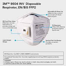 3M 9504 IN (FFP2, BIS, Valved) Mask, Each