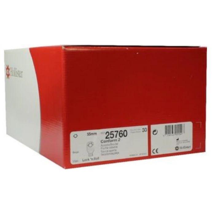 HOLLISTER 25760 DRAINABLE POUCH LOCKNROLL WITH FLTR 55 MM Each