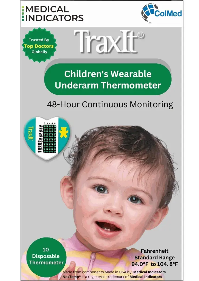 [MI_TRAXIT_DISP_THERM_10] Medical Indicators TraxIt Disposable Clinical Thermometer (Pack of 10)
