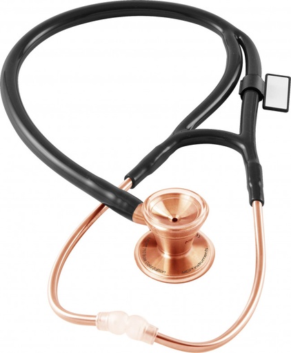 [MDF_STETH_MDF797RG11] MDF Classic Cardiology Dual Head Stainless Steel Stethoscope -Gold Edition- Rose Gold Black (MDF797RG11)