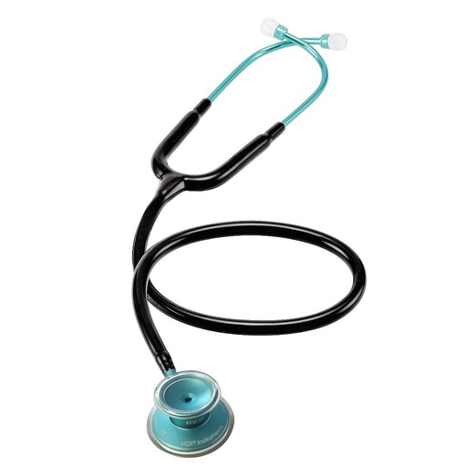 [MDF_STETH_MDF747XPAQ11] MDF Acoustica Lightweight Dual Head Stethoscope- Black and Blue (MDF747XPAQ11)