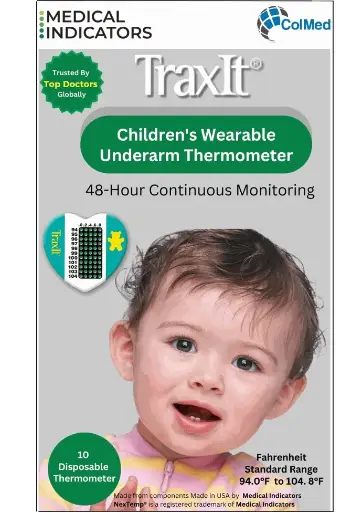 [MI_TRAXIT_DISP_THERM_10] Medical Indicators TraxIt Disposable Clinical Thermometer (Pack of 10)